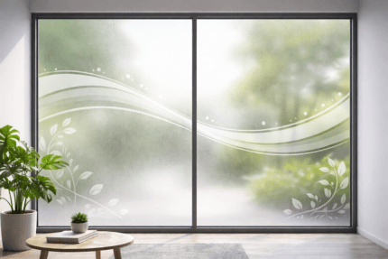 Sandblast Vinyl – Window Privacy Branding