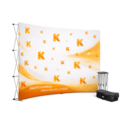 Curved Wall Banner – Bold Branding for Events