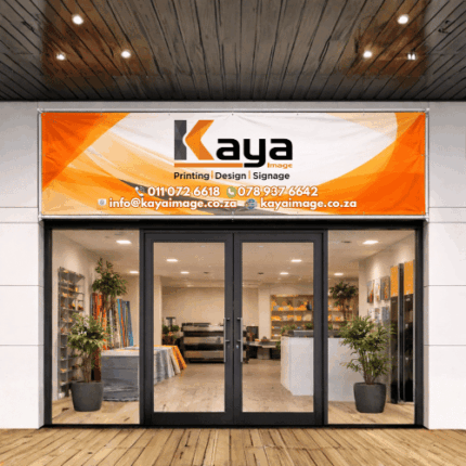 PVC banner printing with full-color graphics for outdoor and indoor advertising, events, and promotions